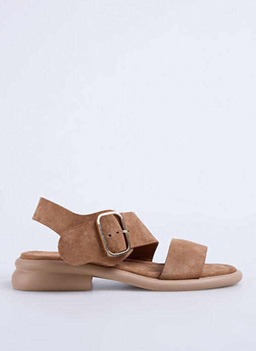 Fabrika Taba Kadın Deri Sandalet D-KEIRA - Görsel 2