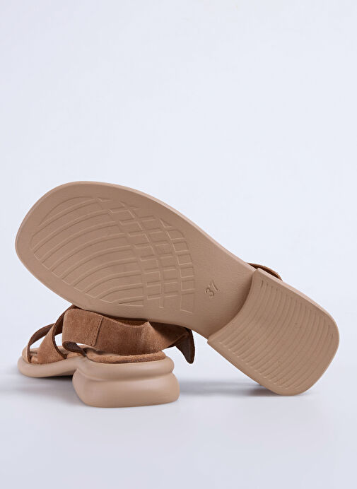 Fabrika Taba Kadın Deri Sandalet D-KEIRA - Görsel 5