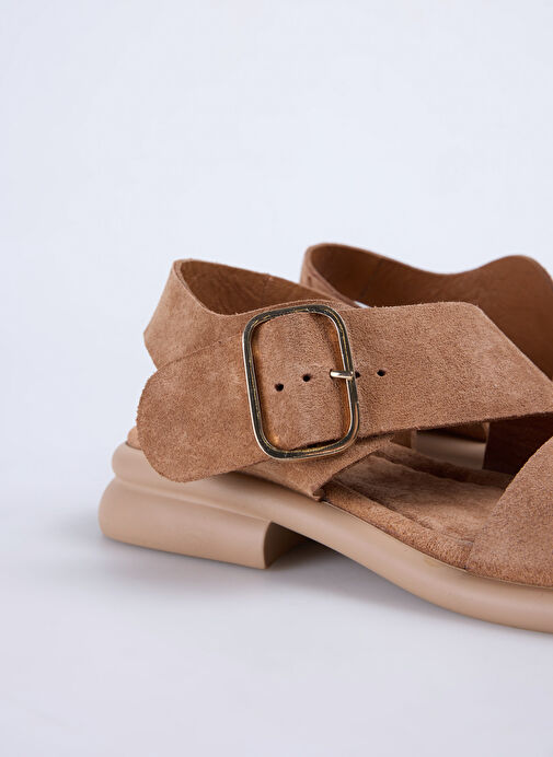 Fabrika Taba Kadın Deri Sandalet D-KEIRA - Görsel 6