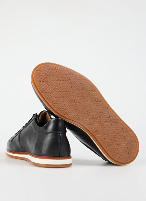 Fabrika Siyah Erkek Deri Sneaker PERCIVAL-SHIELD - Görsel 7