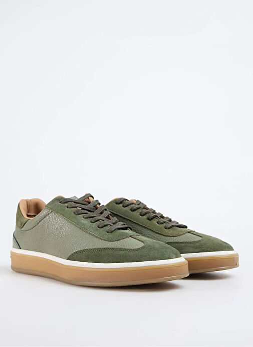 Fabrika Haki Erkek Deri Sneaker NASH-PRIME - Görsel 7