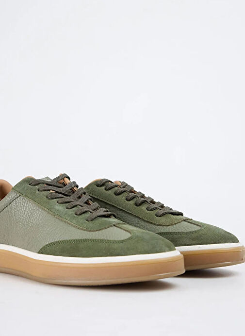 Fabrika Haki Erkek Deri Sneaker NASH-PRIME - Görsel 9