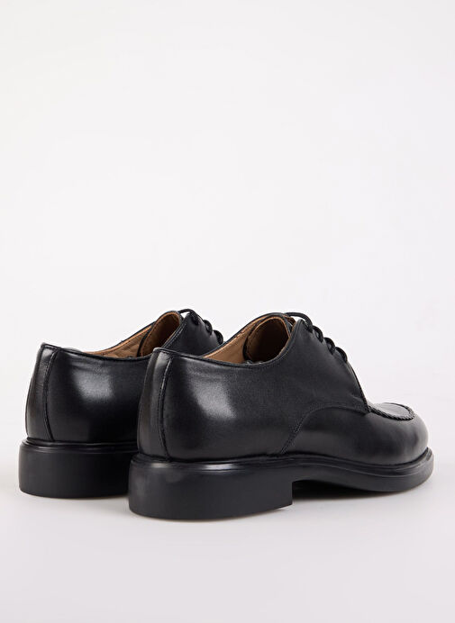 Fabrika Siyah Erkek Deri Klasik Ayakkabı SAMPSON-WARRIOR - Görsel 6
