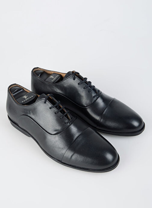 Fabrika Siyah Erkek Deri Klasik Ayakkabı HAYES-EDISON - Görsel 4