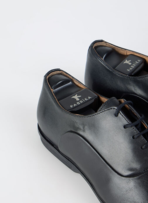 Fabrika Siyah Erkek Deri Klasik Ayakkabı HAYES-EDISON - Görsel 5