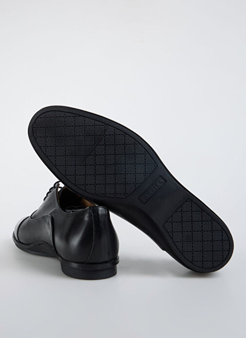 Fabrika Siyah Erkek Deri Klasik Ayakkabı HAYES-EDISON - Görsel 7