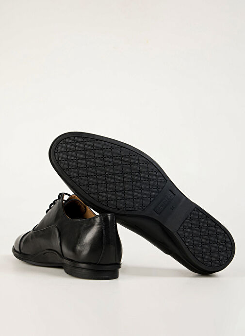 Fabrika Siyah Erkek Deri Klasik Ayakkabı HAYES-EDISON - Görsel 8