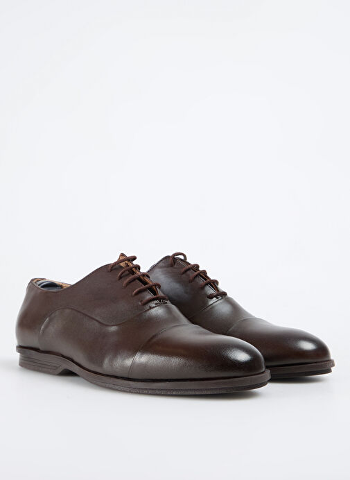 Fabrika Kahverengi Erkek Deri Klasik Ayakkabı HAYES-EDISON - Görsel 3