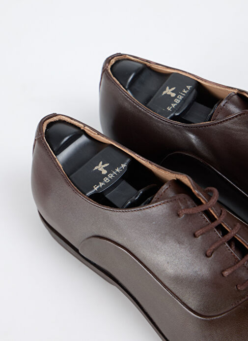 Fabrika Kahverengi Erkek Deri Klasik Ayakkabı HAYES-EDISON - Görsel 5