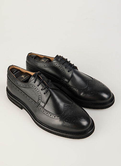 Fabrika Siyah Erkek Deri Günlük Ayakkabı VALOR-SHARK - Görsel 10