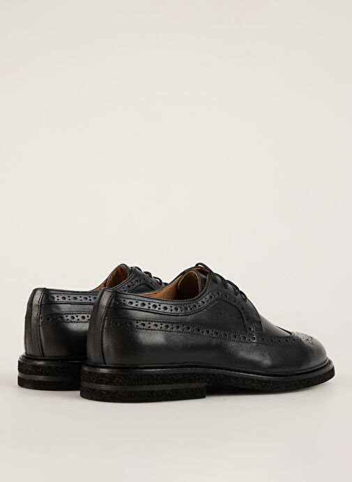 Fabrika Siyah Erkek Deri Günlük Ayakkabı VALOR-SHARK - Görsel 11