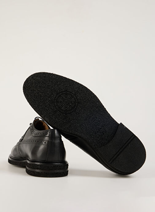 Fabrika Siyah Erkek Deri Günlük Ayakkabı VALOR-SHARK - Görsel 12