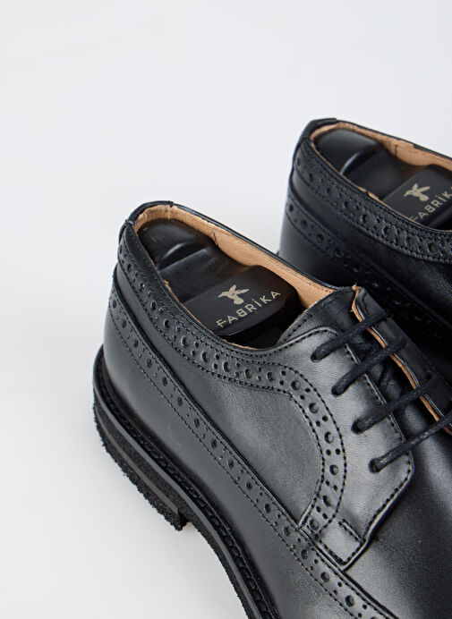 Fabrika Siyah Erkek Deri Günlük Ayakkabı VALOR-SHARK - Görsel 5