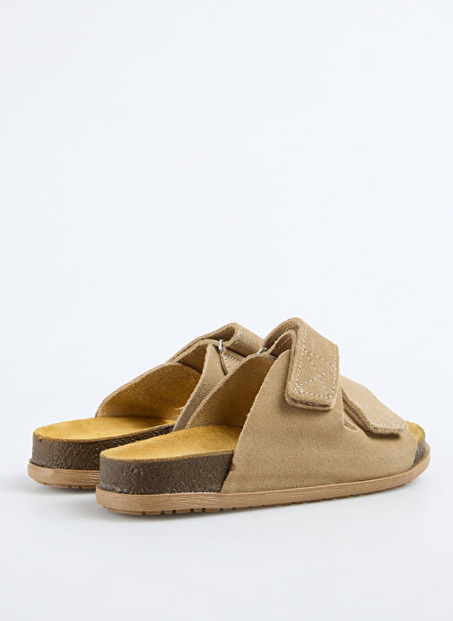 Discovery Expedition Bej Kadın Deri Terlik D-PARKER - Görsel 4