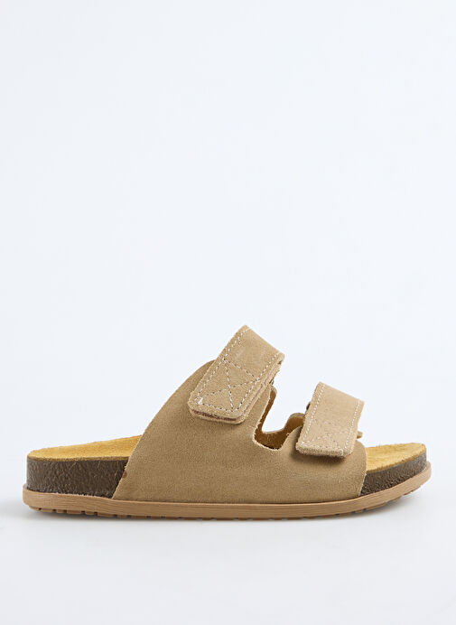 Discovery Expedition Bej Kadın Deri Terlik D-PARKER - Görsel 2