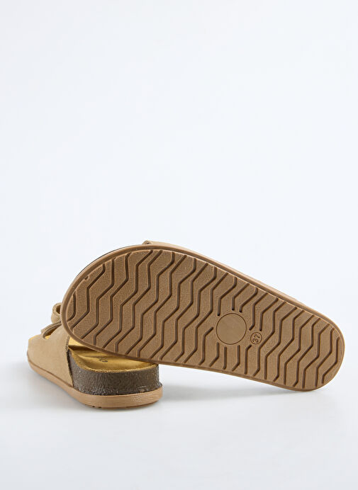 Discovery Expedition Bej Kadın Deri Terlik D-PARKER - Görsel 5