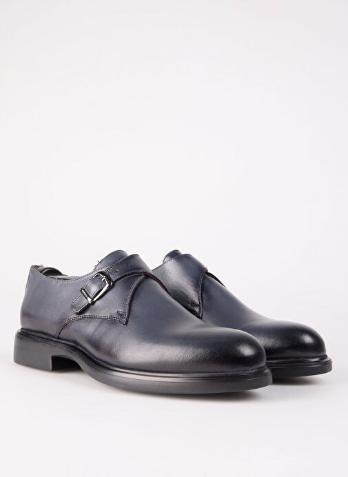 Fabrika Antrasit Erkek Deri Klasik Ayakkabı SAMPSON-THUNDER - Görsel 3