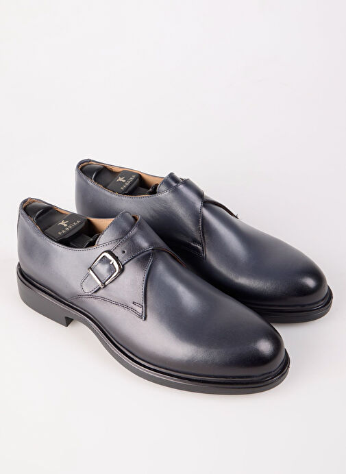 Fabrika Antrasit Erkek Deri Klasik Ayakkabı SAMPSON-THUNDER - Görsel 4