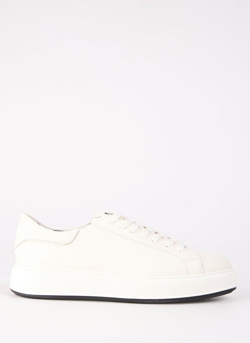 Fabrika Beyaz Erkek Deri Sneaker JAROD - Görsel 9
