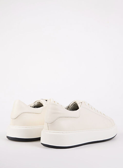 Fabrika Beyaz Erkek Deri Sneaker JAROD - Görsel 11