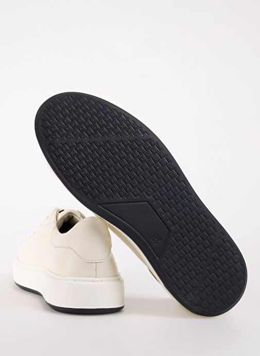 Fabrika Beyaz Erkek Deri Sneaker JAROD - Görsel 12
