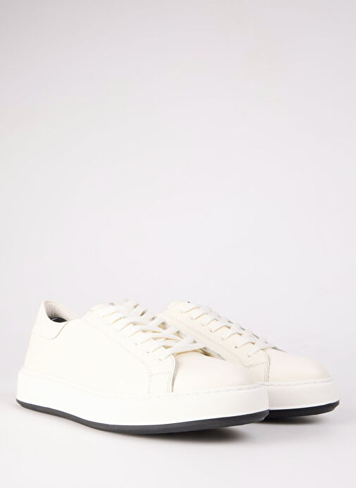 Fabrika Beyaz Erkek Deri Sneaker JAROD - Görsel 15