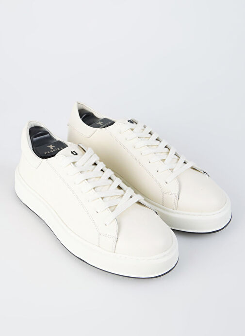 Fabrika Beyaz Erkek Deri Sneaker JAROD - Görsel 4