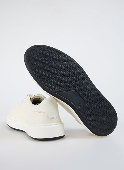 Fabrika Beyaz Erkek Deri Sneaker JAROD - Görsel 8