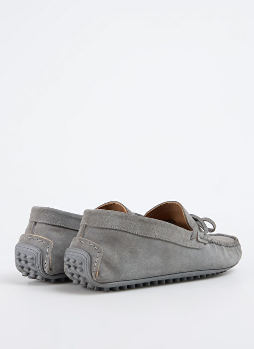 Fabrika Gri Erkek Deri Loafer SINE - Görsel 4