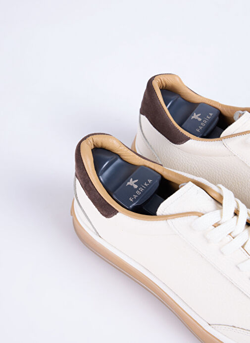Fabrika Bej Erkek Deri Sneaker NASH-PRIME - Görsel 6