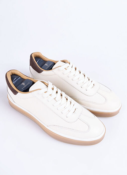 Fabrika Bej Erkek Deri Sneaker NASH-PRIME - Görsel 5