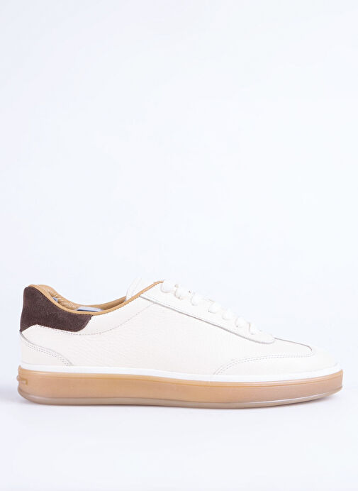 Fabrika Bej Erkek Deri Sneaker NASH-PRIME - Görsel 3