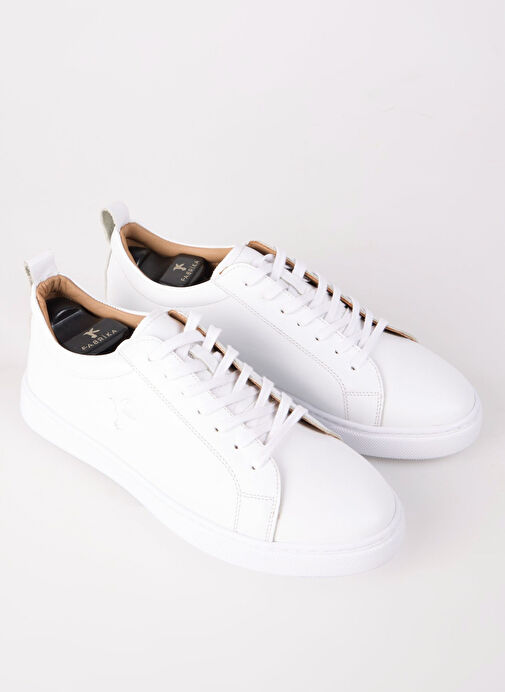 Fabrika Beyaz Erkek Deri Sneaker ELIOT-GANNON - Görsel 4