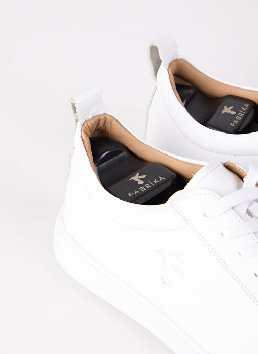 Fabrika Beyaz Erkek Deri Sneaker ELIOT-GANNON - Görsel 5