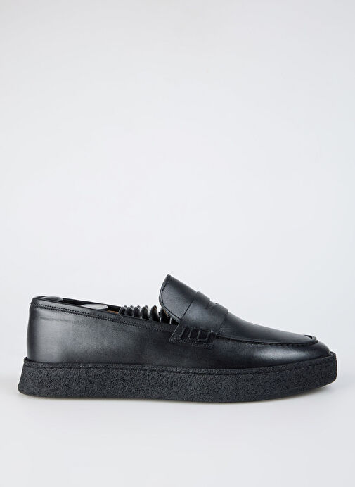 Fabrika Siyah Erkek Deri Günlük Ayakkabı MARLOW-SILAS - Görsel 2