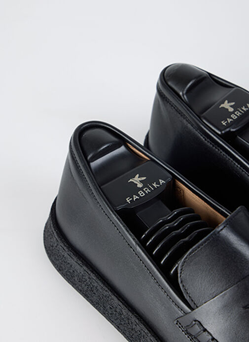 Fabrika Siyah Erkek Deri Günlük Ayakkabı MARLOW-SILAS - Görsel 5