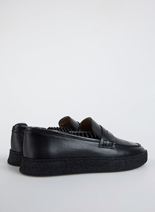 Fabrika Siyah Erkek Deri Günlük Ayakkabı MARLOW-SILAS - Görsel 6