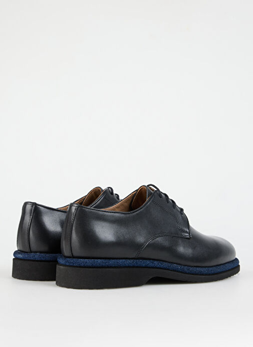Fabrika Siyah-Mavi Erkek Deri Klasik Ayakkabı LAYD-OUTLAW - Görsel 6