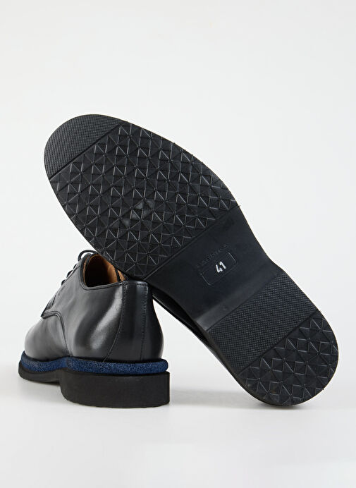 Fabrika Siyah-Mavi Erkek Deri Klasik Ayakkabı LAYD-OUTLAW - Görsel 7