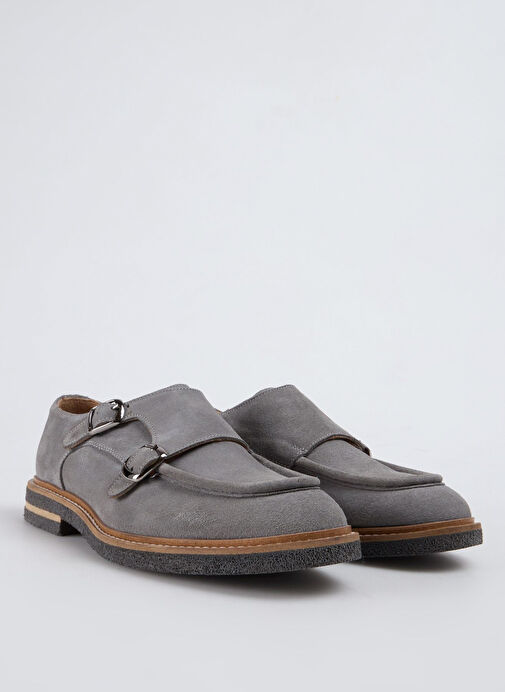 Fabrika Gri Erkek Süet Günlük Ayakkabı VALOR-ZENITH - Görsel 3