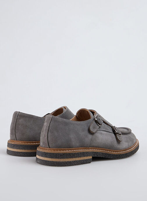 Fabrika Gri Erkek Süet Günlük Ayakkabı VALOR-ZENITH - Görsel 4