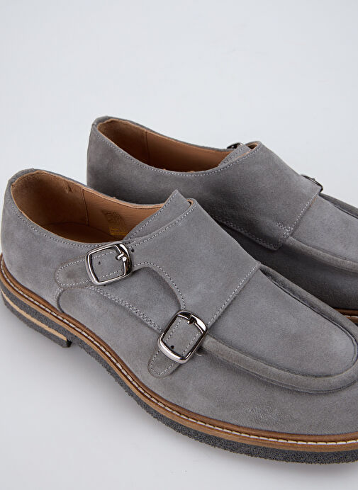 Fabrika Gri Erkek Süet Günlük Ayakkabı VALOR-ZENITH - Görsel 6