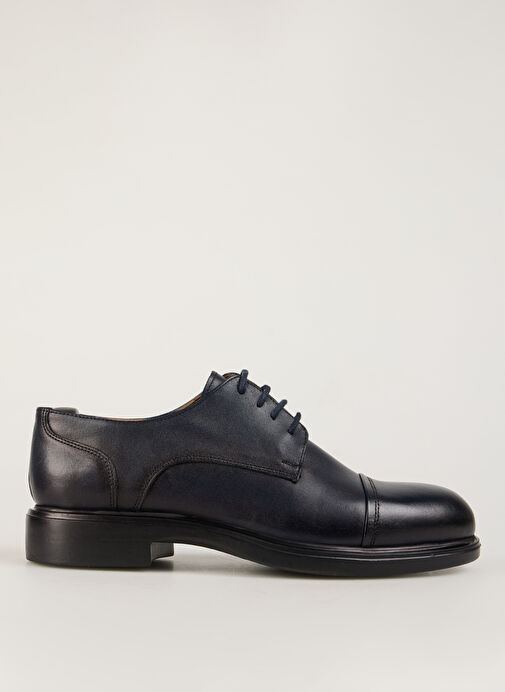 Fabrika Lacivert Erkek Deri Klasik Ayakkabı JOSE - Görsel 8