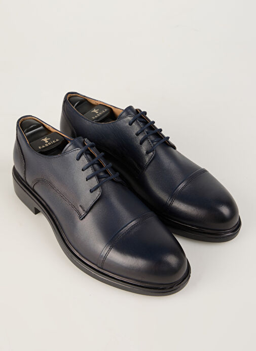 Fabrika Lacivert Erkek Deri Klasik Ayakkabı JOSE - Görsel 10