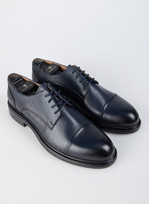 Fabrika Lacivert Erkek Deri Klasik Ayakkabı JOSE - Görsel 4