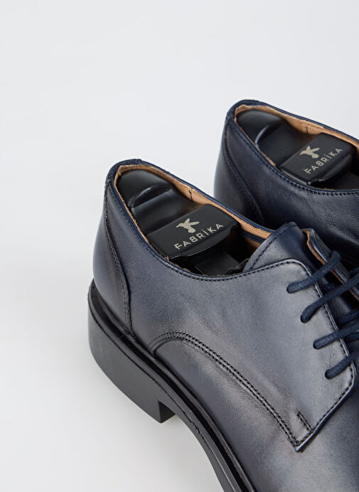 Fabrika Lacivert Erkek Deri Klasik Ayakkabı JOSE - Görsel 5