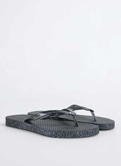 Fabrika Siyah Kadın Plaj Terliği OHRIO - Görsel 3