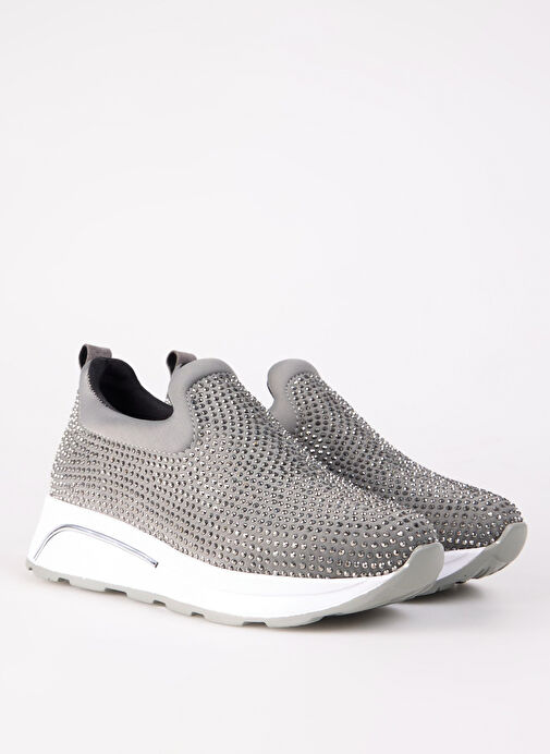 Cotton Bar Gri Kadın Sneaker MEAVE - Görsel 3