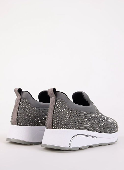 Cotton Bar Gri Kadın Sneaker MEAVE - Görsel 4