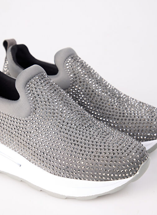 Cotton Bar Gri Kadın Sneaker MEAVE - Görsel 6